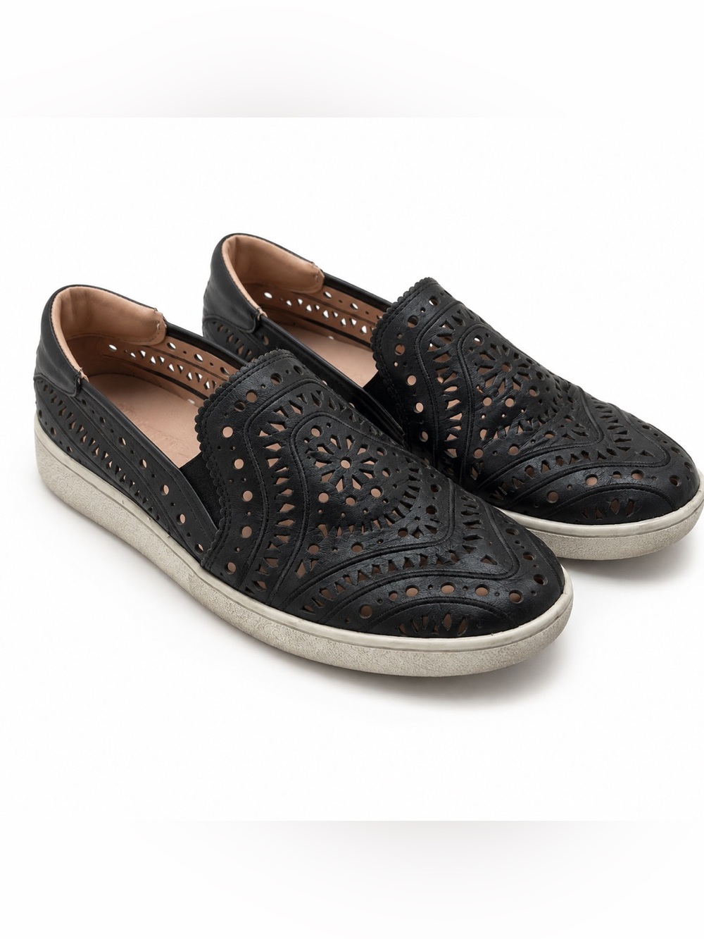 UGG Cas Perforated Leather Slip-On Sneakers 9.5